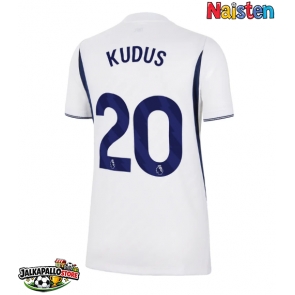Tottenham Hotspur Mohammed Kudus #20 Kotipaita Naisten 2026-27 Lyhythihainen